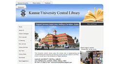 Desktop Screenshot of kannuruniversitylibrary.ac.in